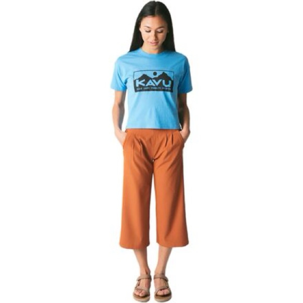 Kavu La Ticla Pant, women’s Large, Siena/Burnt Orange; gorpcore comfort! UPF 50+